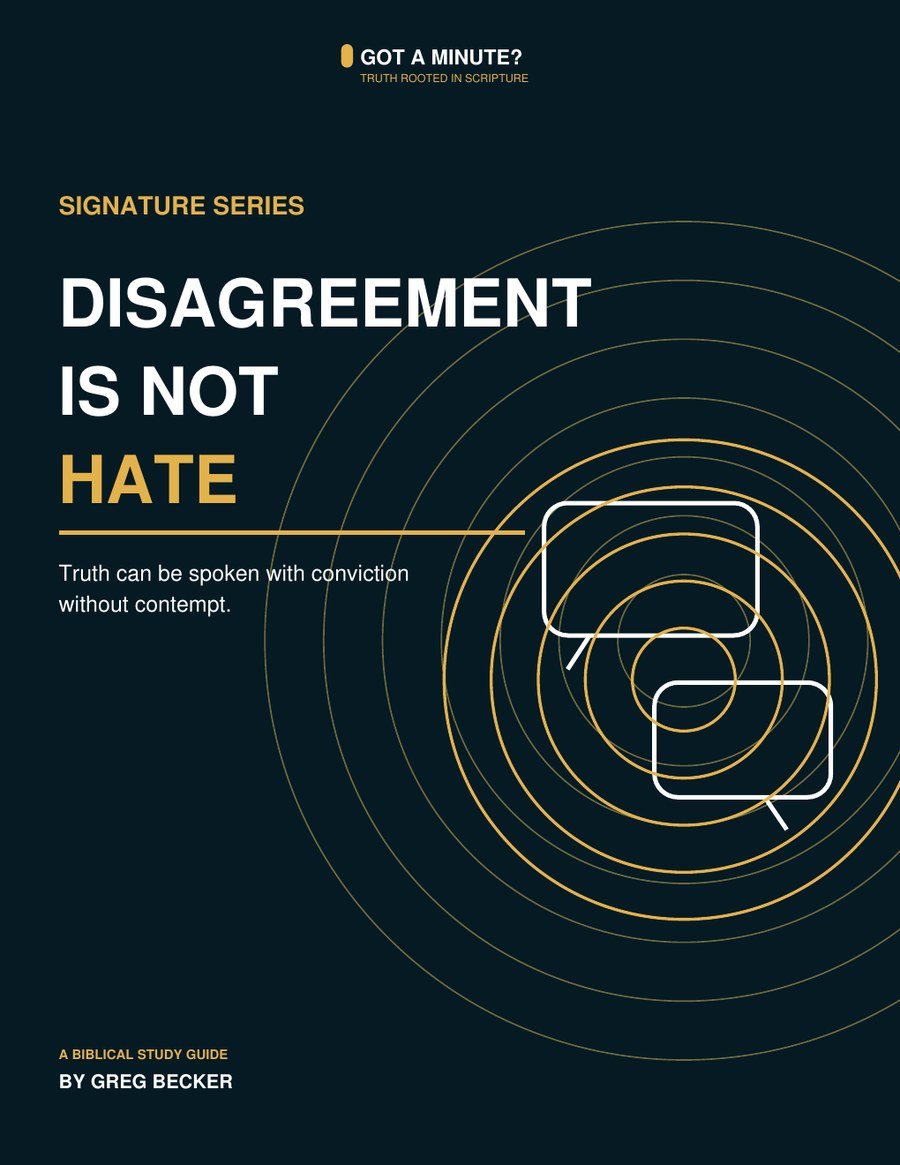 Disagreement Is Not Hate cover